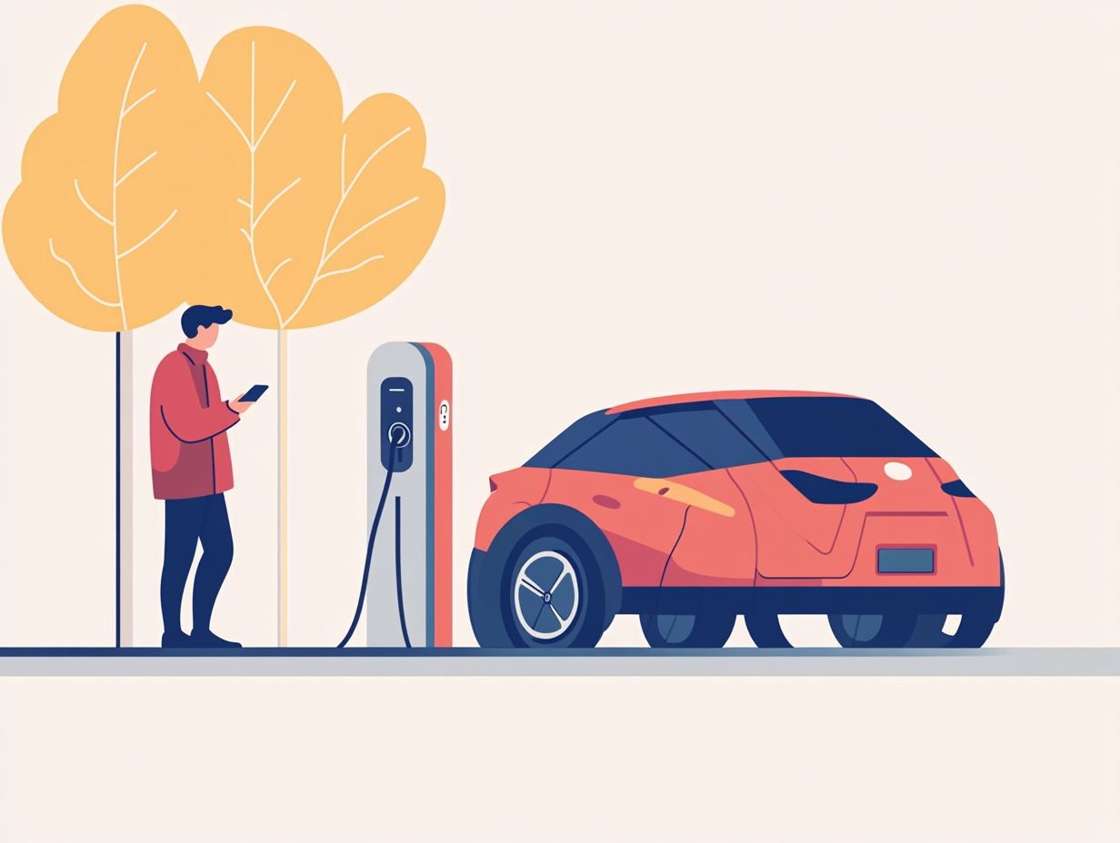 Infographic showing different types of EV charging methods