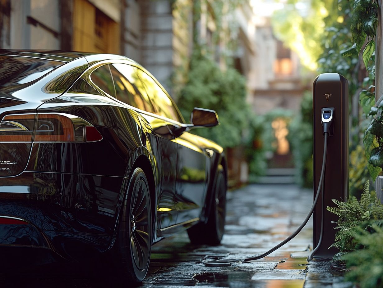 A comparison of luxury electric vehicles and traditional cars highlighting cost benefits