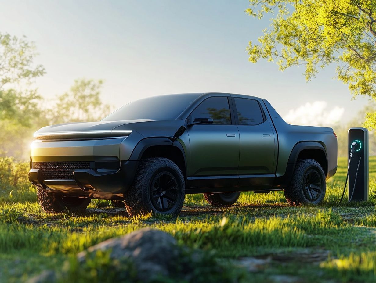 An electric pickup truck showcasing performance and convenience