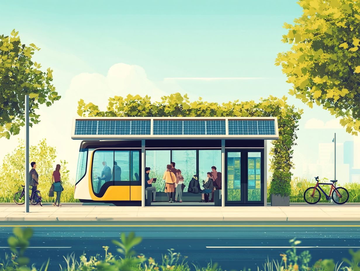 Infographic summarizing key takeaways on electric public transport.