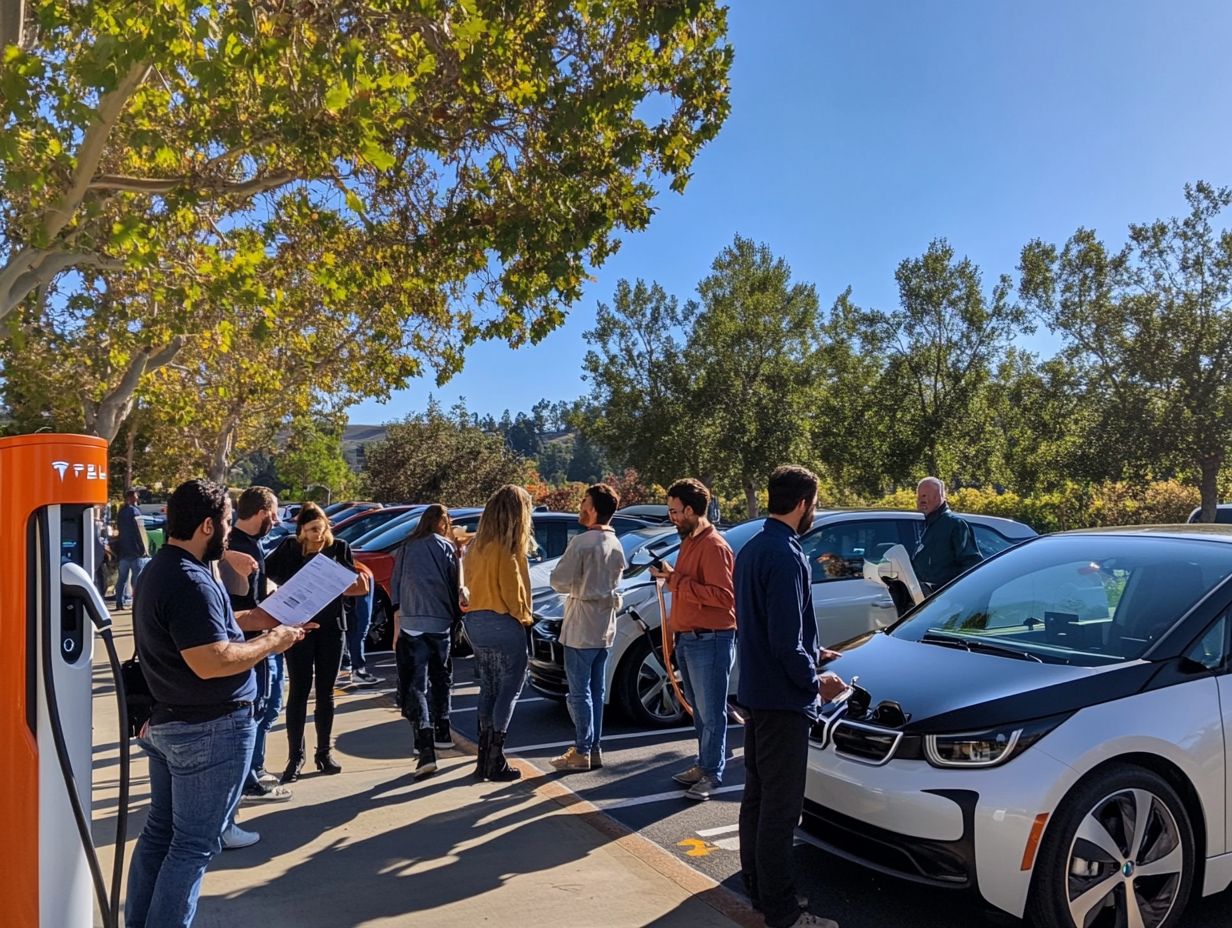 Image illustrating public charging incentives for electric vehicle owners.