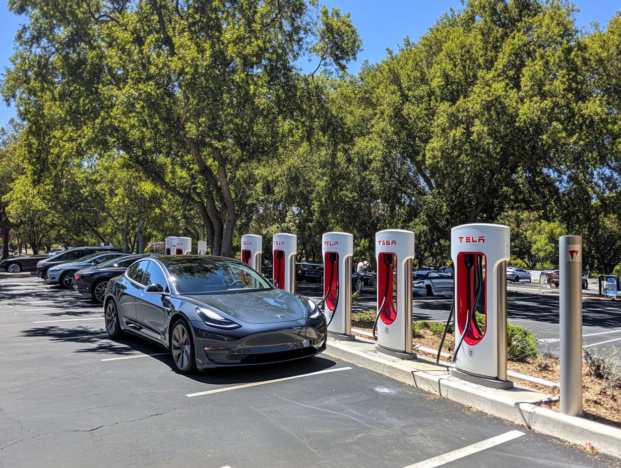 Illustration of DC Fast Charging station for electric vehicles