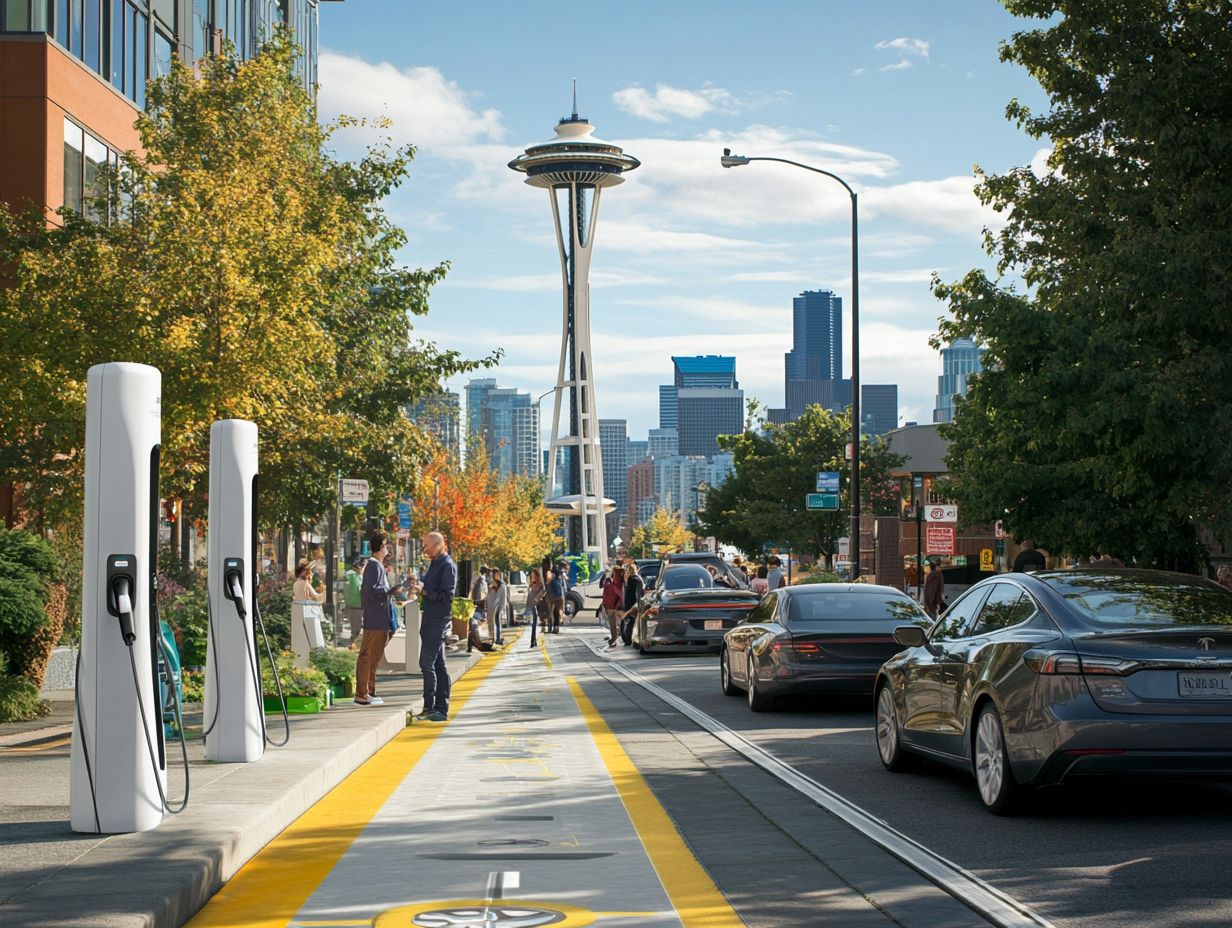 Electric vehicle charging stations in Seattle