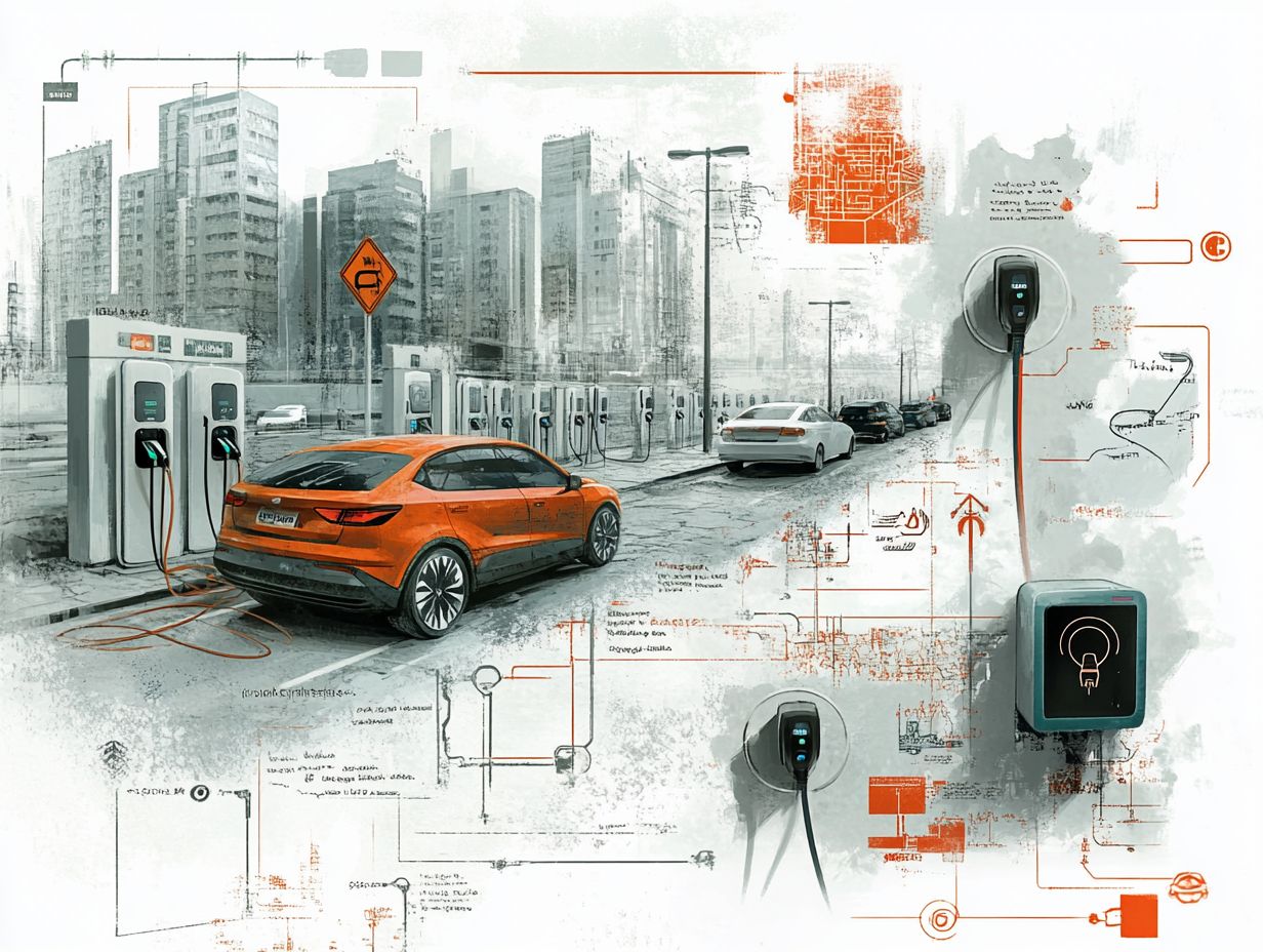 Image illustrating the challenges facing EV charging infrastructure