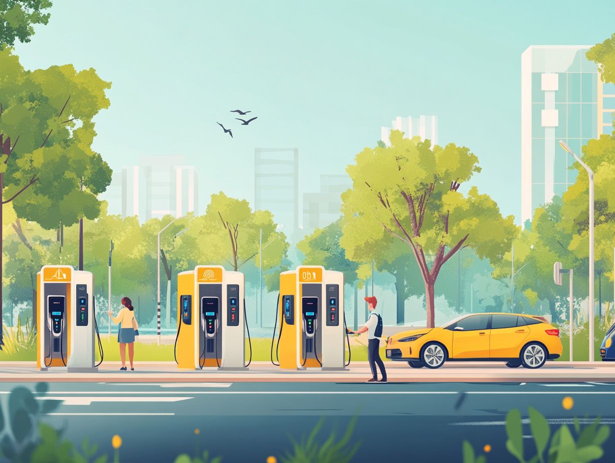 Infographic illustrating the significance of charging stations for electric vehicles