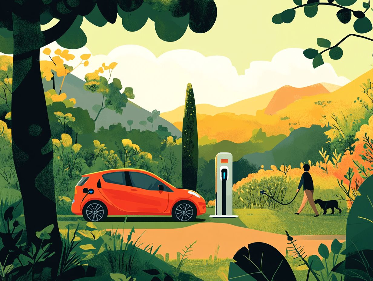 Electric cars use renewable energy