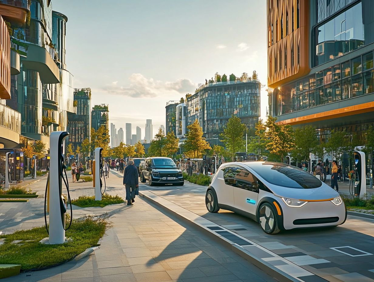 Electric vehicles enhancing transportation efficiency in smart cities