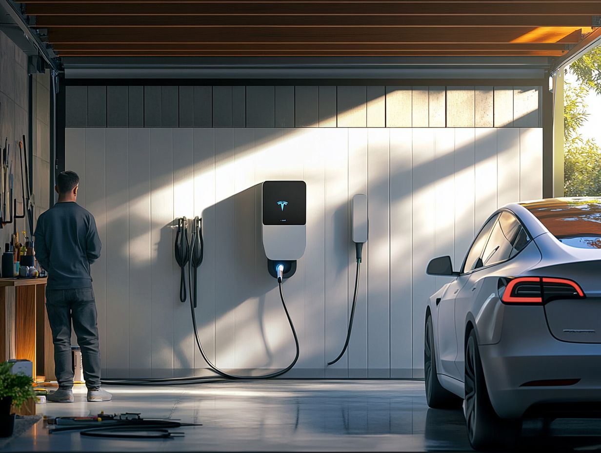 Home charging station installation for electric vehicles