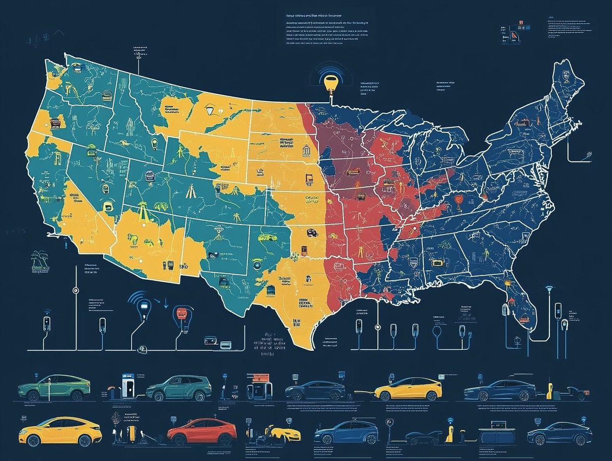 Visual representation of rebates for electric vehicle incentives.