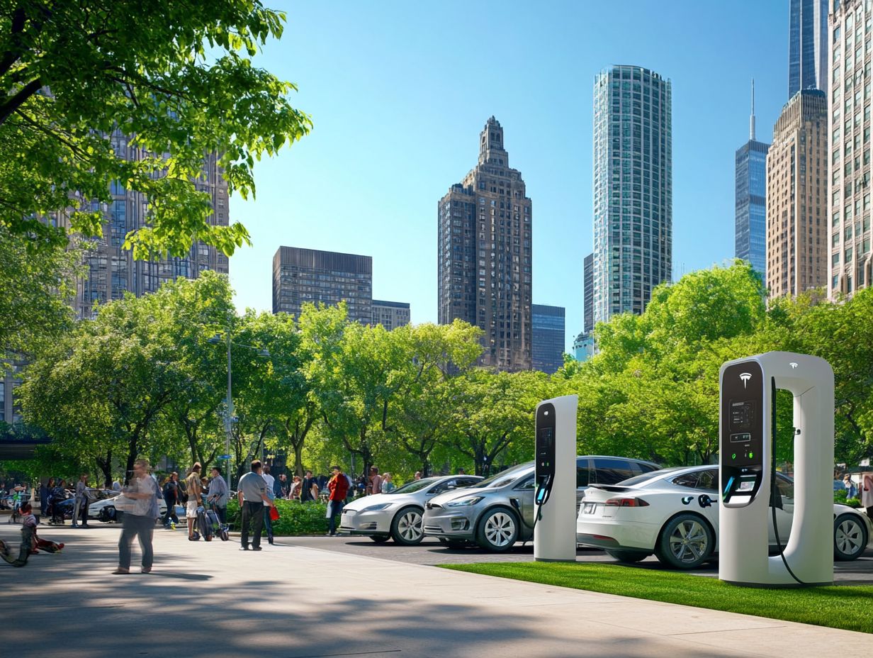 Image showing a Tesla Supercharger station