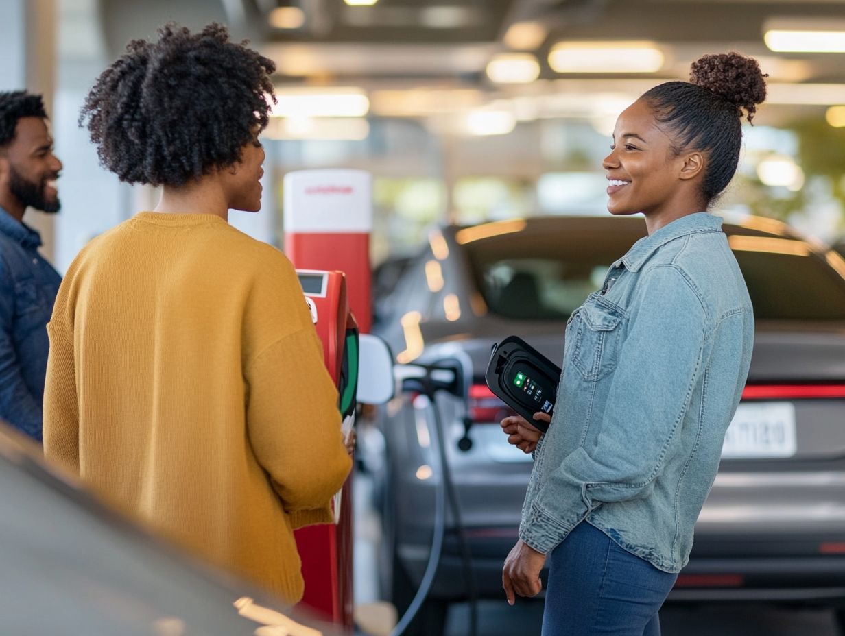 Illustration of EV charging etiquette