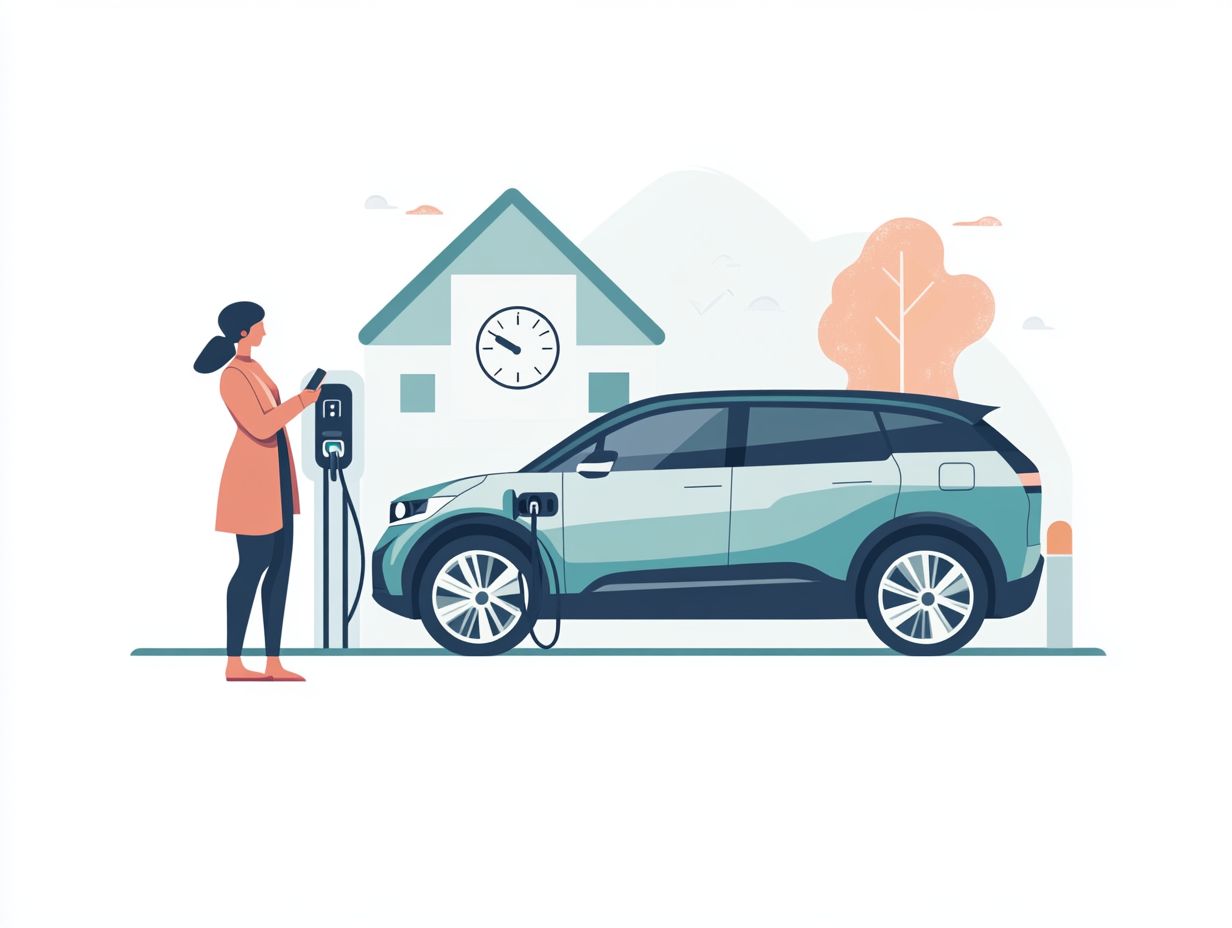 Image showing frequently asked questions about EV charging