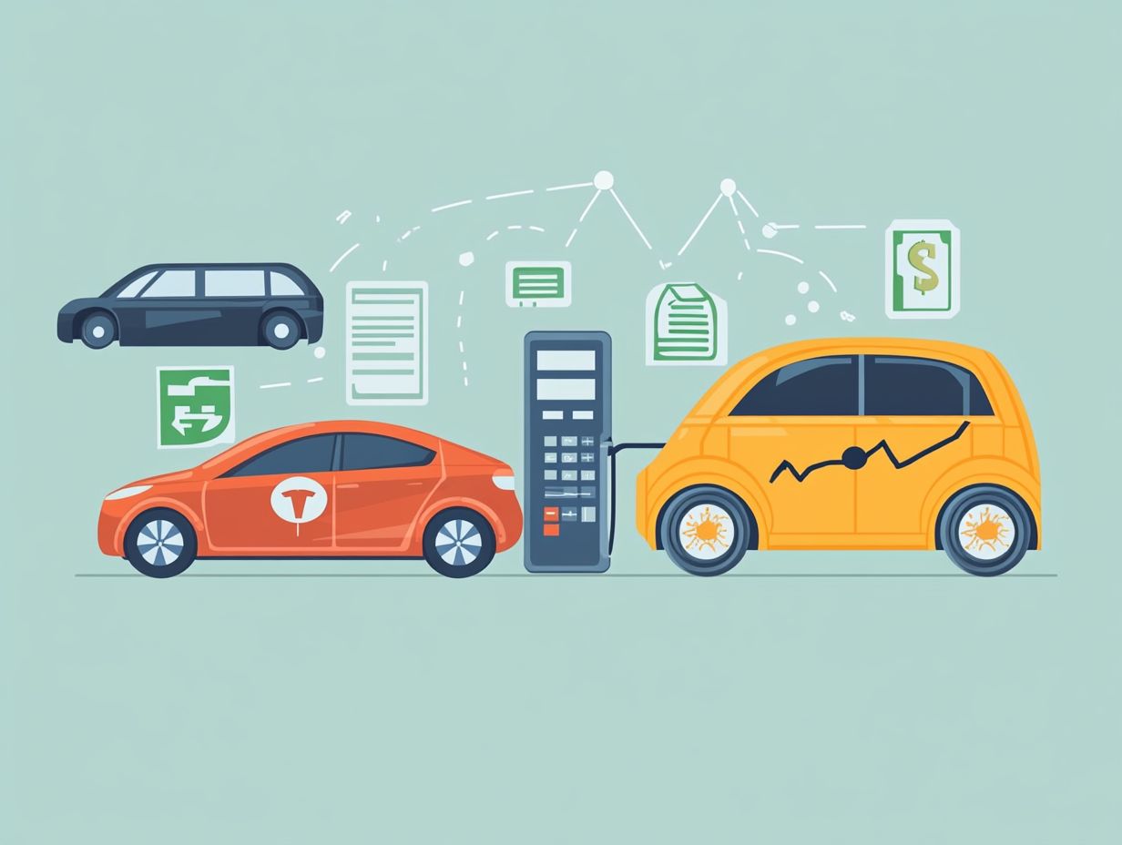 Infographic showing how EV incentives affect insurance costs