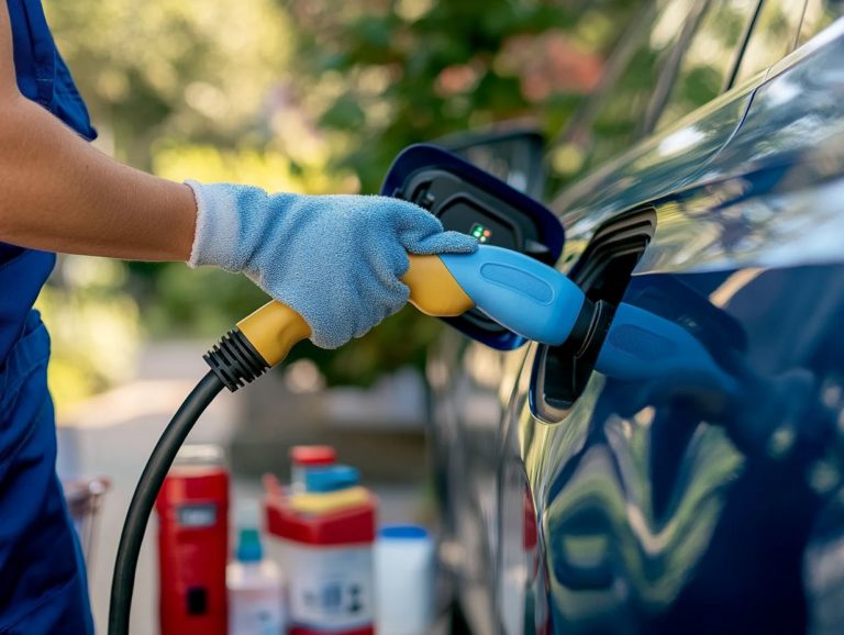 how to clean ev charging cables