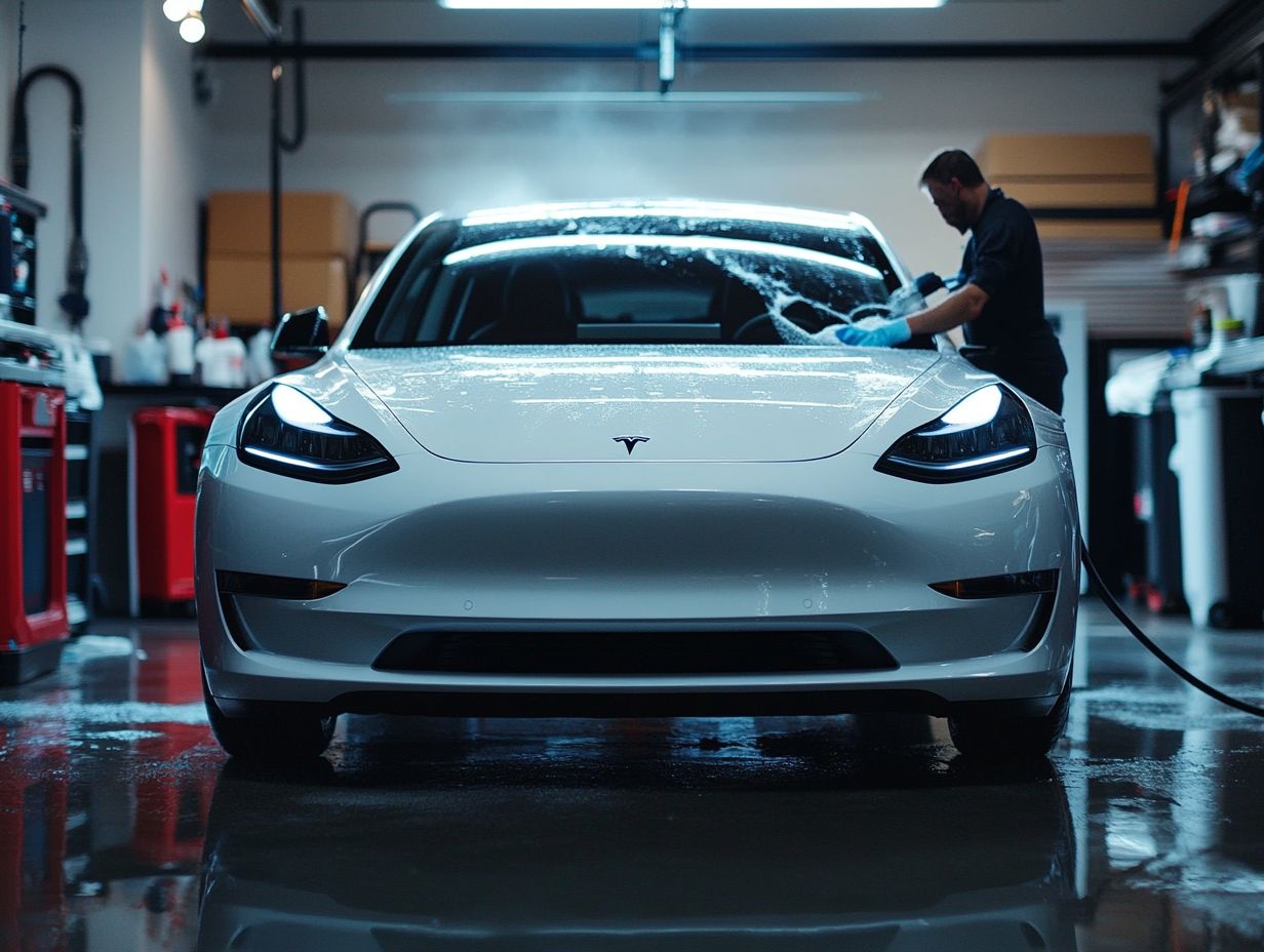 Image showing an example of a mechanical inspection on an electric vehicle