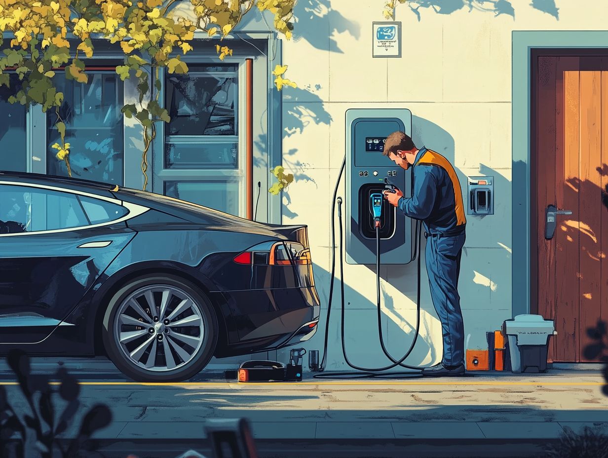 Image illustrating frequently asked questions about EV charging