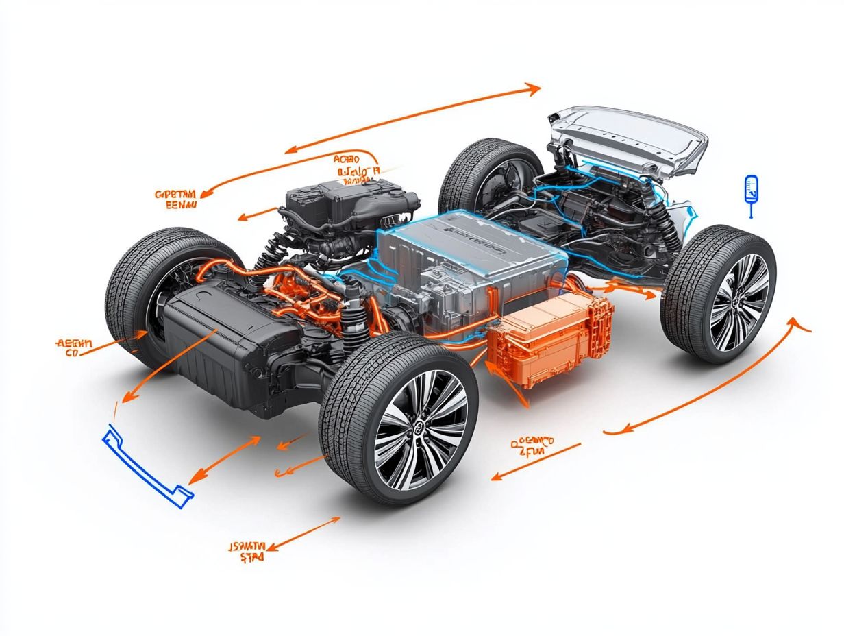 Illustration of key takeaways on regenerative braking technology in electric vehicles.