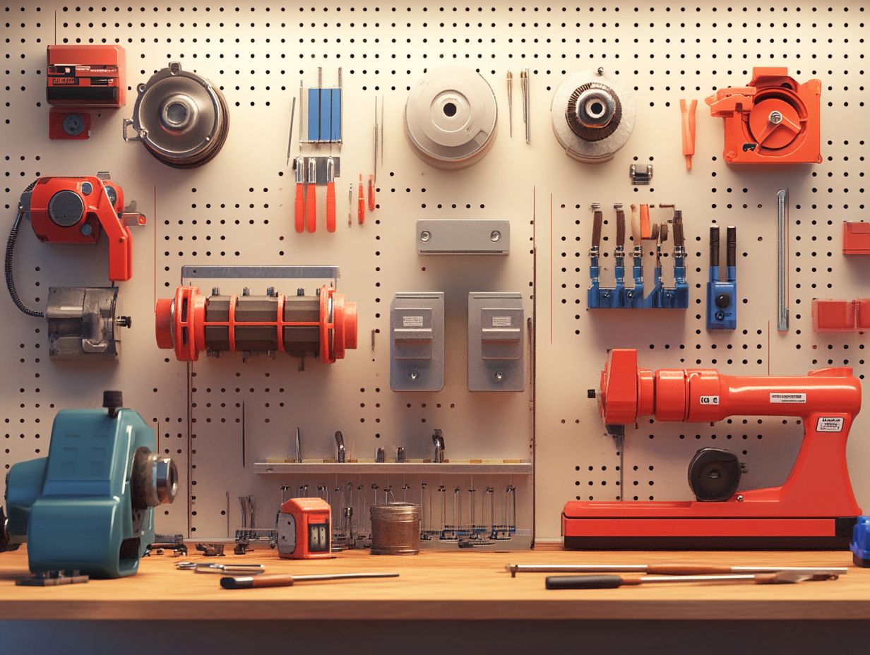 Illustration of different types of electric motors