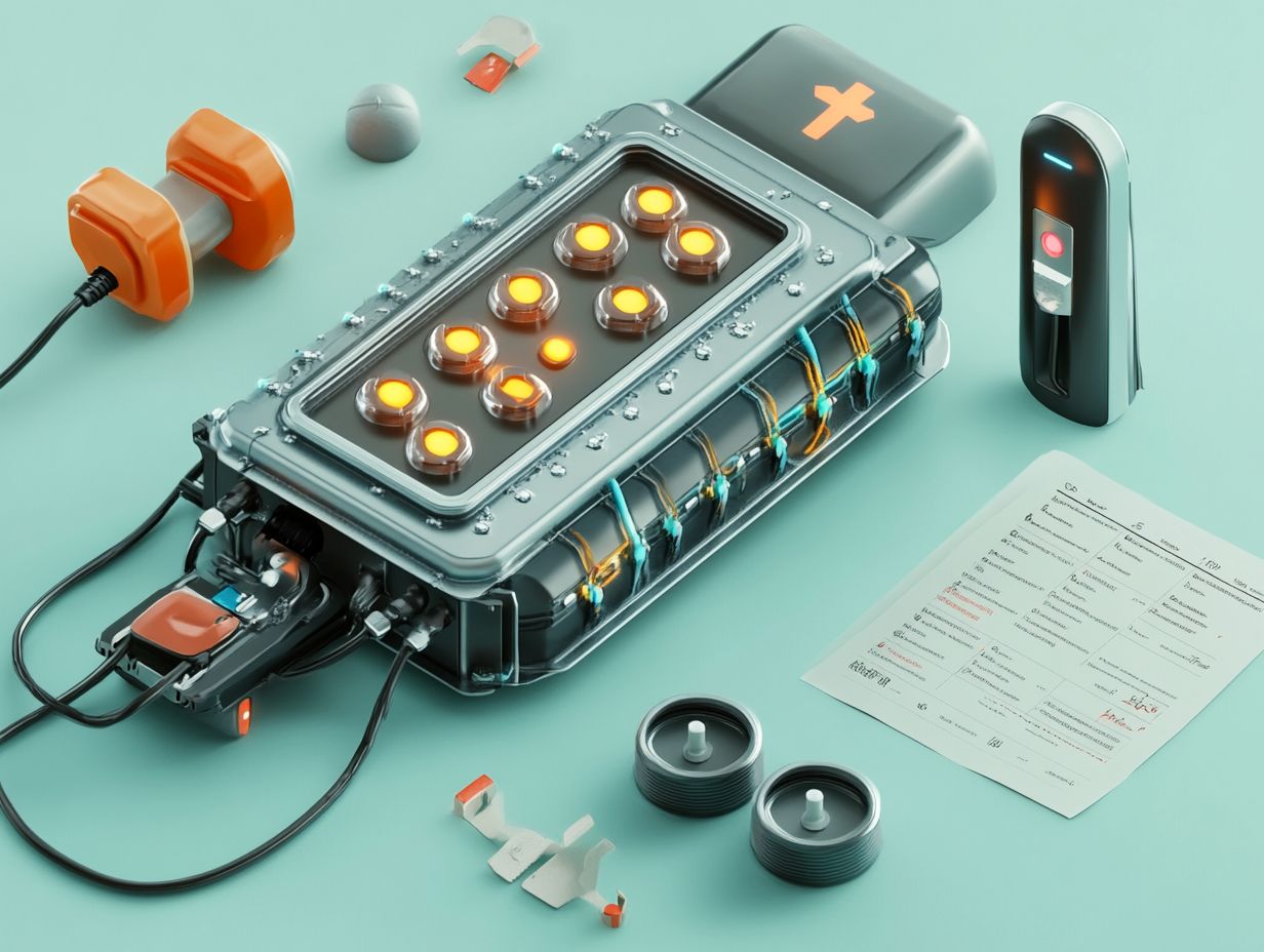 Illustration of tips for prolonging EV battery life